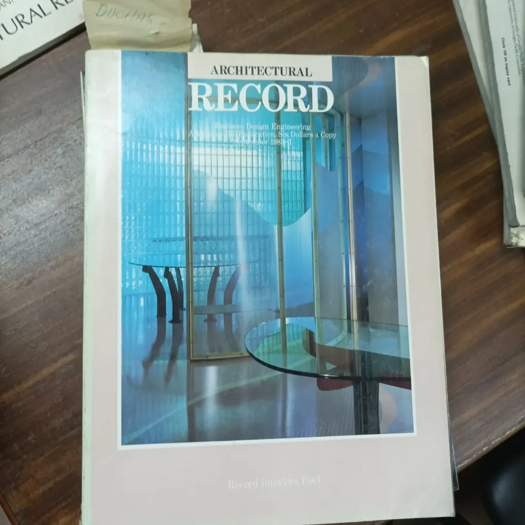 Revista Architectural Record September 1983