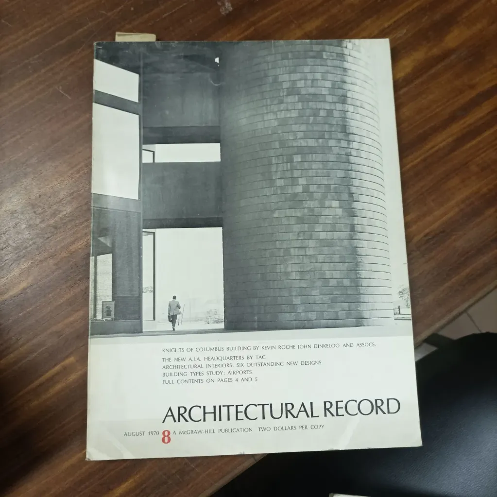 Revista Architectural Record August 1970