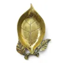 Cenicero de bronce grande tipo Hoja