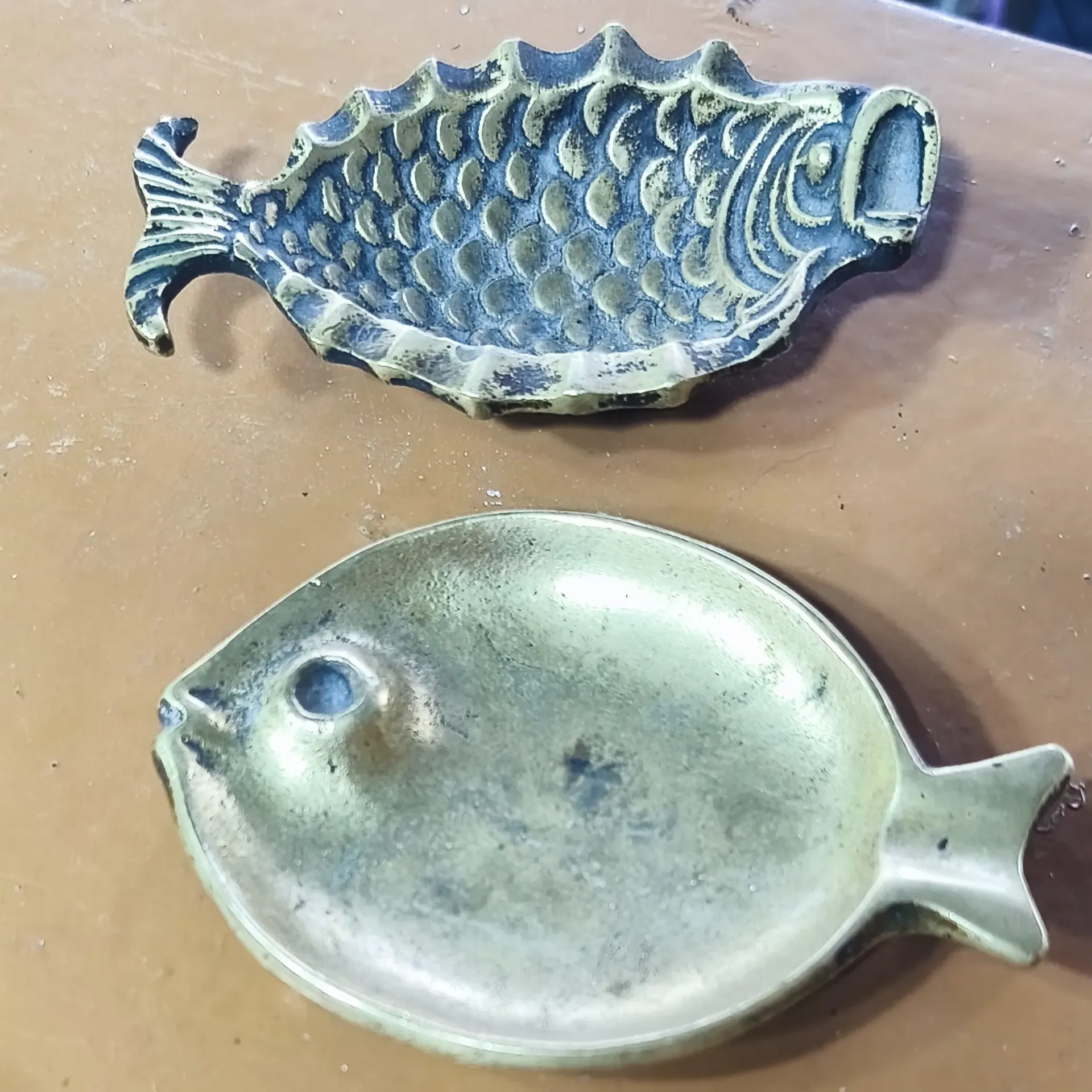 Cenicero de bronce Mediano Pez