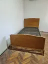 Cama Individual Madera y camastro hierro