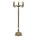 Lampara de pie antigua en bronce macizo