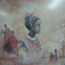 Cuadro decorativo motivo Africa